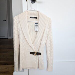 NWT Ralph Lauren 100% cotton wrap sweater